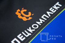 Печать логотипа и надписи 
